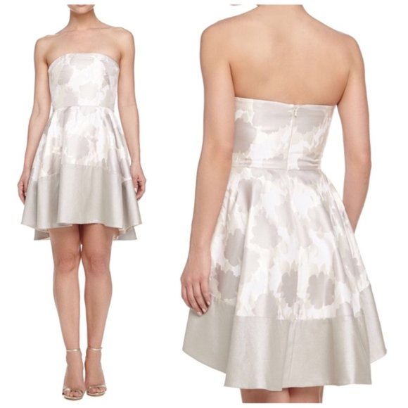 Black Halo Clarkson Strapless Fit and Flare Dress - Picture 1 of 5